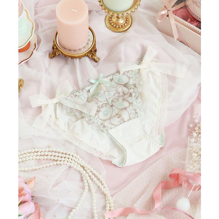 クリーム(054) | ヘルティー リボンショーツ | Risa Magli