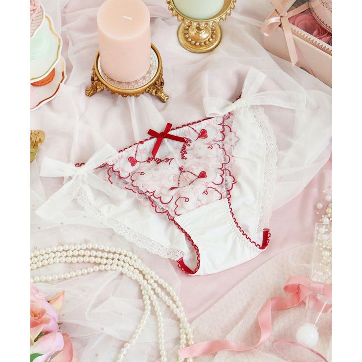 レッド(061) | ヘルティー リボンショーツ | Risa Magli