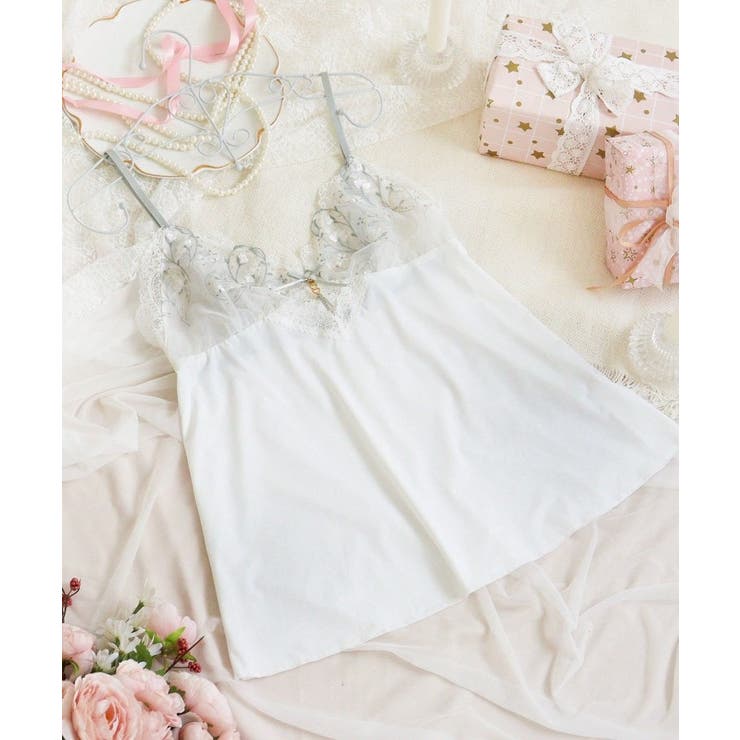 ホワイト(001) | フローチェ キャミソール | Risa Magli