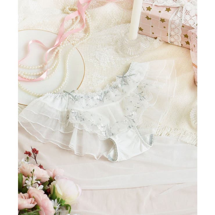 ホワイト(001) | フローチェ フレアショーツ | Risa Magli