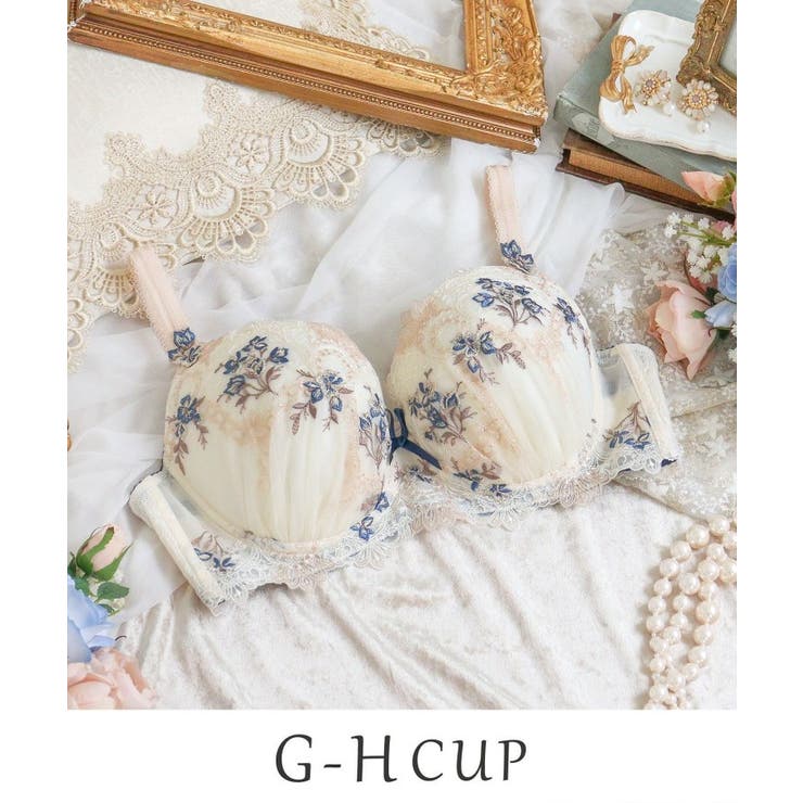 クリーム(054) | アリーシャ ブラジャー (G-H) ＜S Make Type＞ | Risa Magli