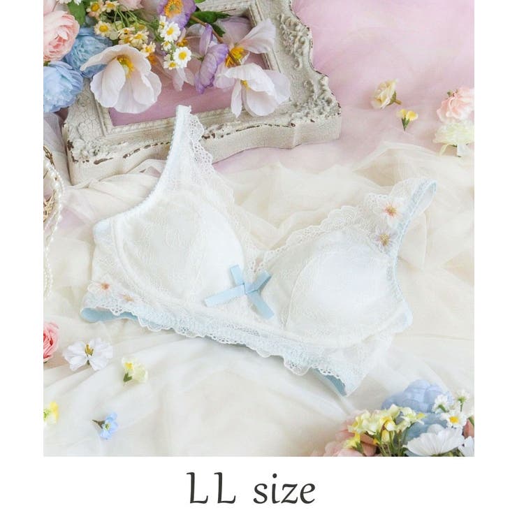ホワイト(001) | アンネリー おやすみブラ (LL) | Risa Magli