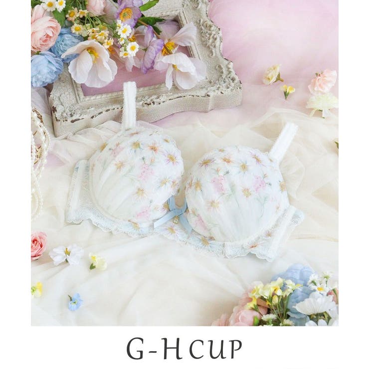 ホワイト(001) | アンネリー ブラジャー (G-H) ＜N Make Type＞ | Risa Magli