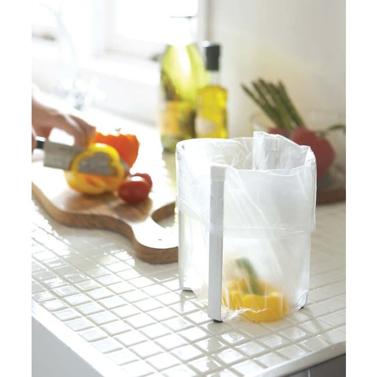 ポリ袋エコホルダー WH 山崎実業 ＜tower タワー＞ | 212 KITCHEN STORE | 詳細画像1 