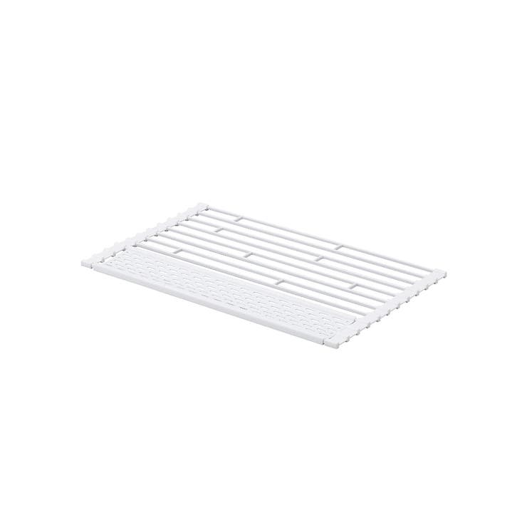 ホワイト(879) | 折り畳み水切り シリコーントレー付き S | 212 KITCHEN STORE