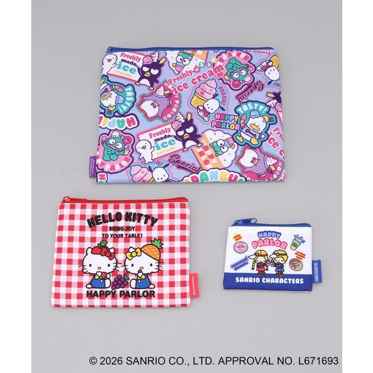 ポーチ3P SANRIO CHARACTERS ＜Sanrio サンリオ＞ | 212 KITCHEN STORE | 詳細画像3 