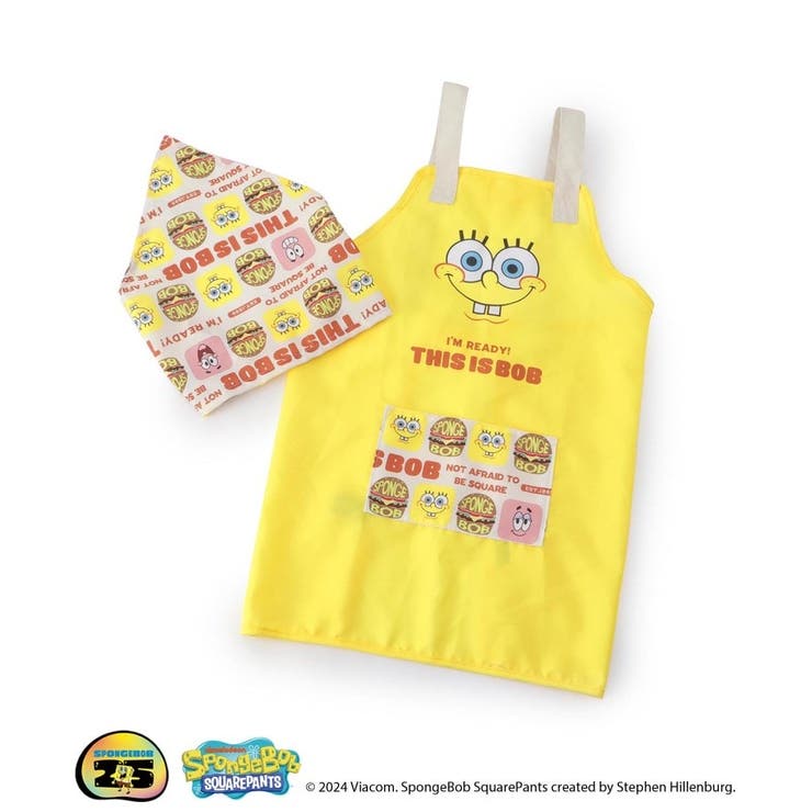 キッズエプロン ＜SPONGE BOB スポンジ・ボブ＞[品番：WRDW0202357