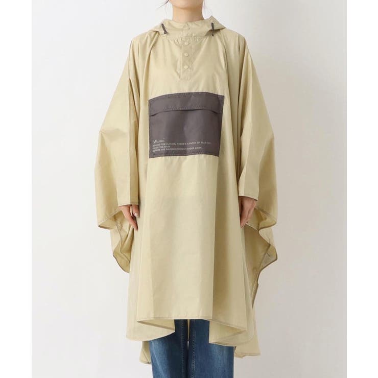 Wpc. パッカブルポンチョバイカラーユニセックス BE | 212 KITCHEN STORE | 詳細画像1 