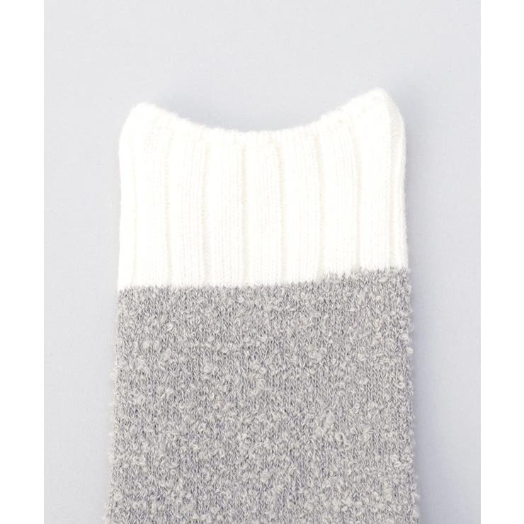 内側シルク2重編み ウール混 もこもこ靴下 銀色 ＜絹屋＞ | 212 KITCHEN STORE | 詳細画像2 