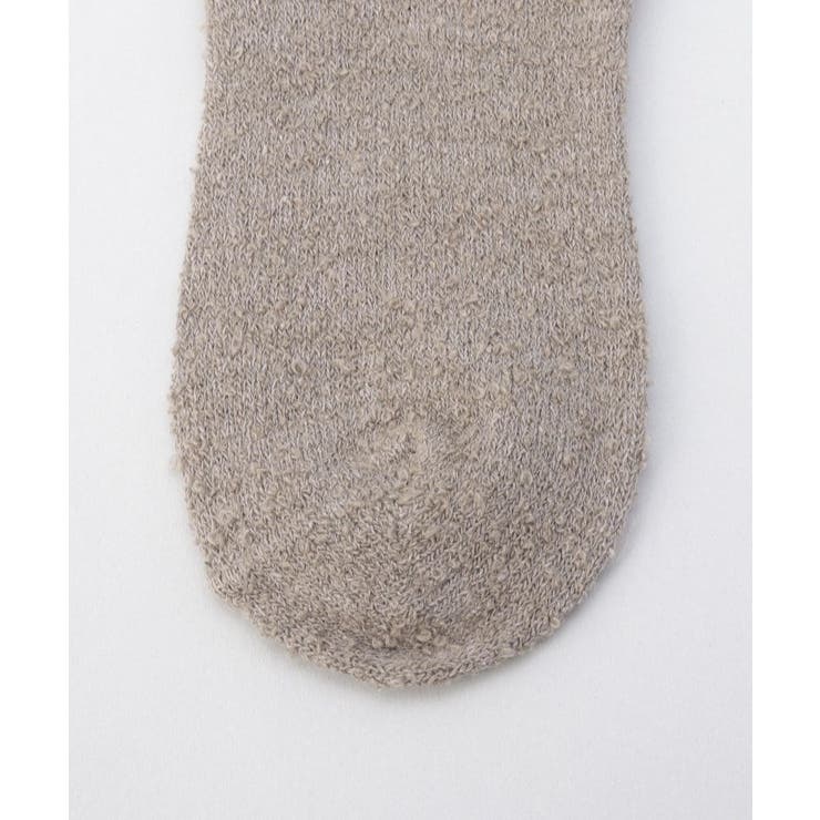 内側シルク2重編み ウール混 もこもこ靴下 茶色 ＜絹屋＞ | 212 KITCHEN STORE | 詳細画像4 