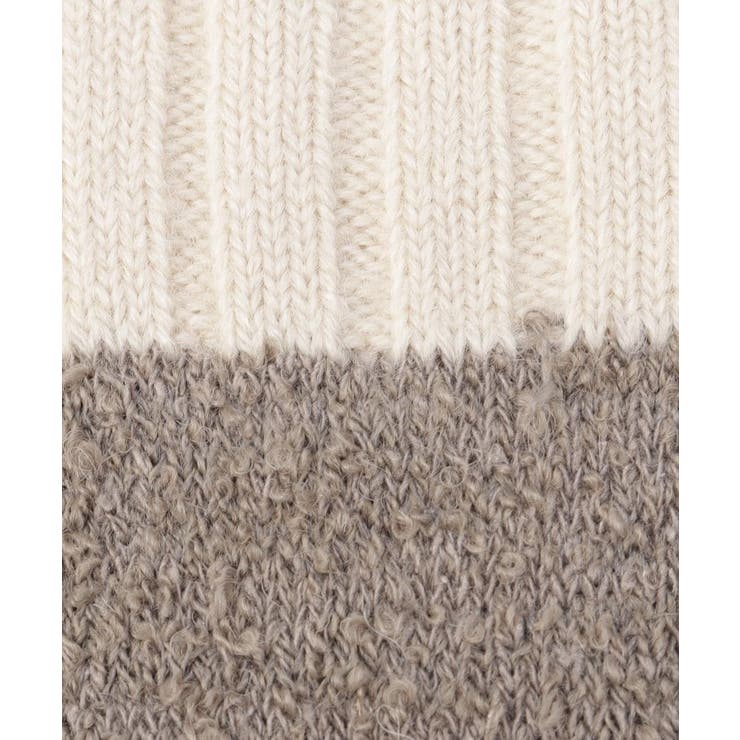 内側シルク2重編み ウール混 もこもこ靴下 茶色 ＜絹屋＞ | 212 KITCHEN STORE | 詳細画像5 