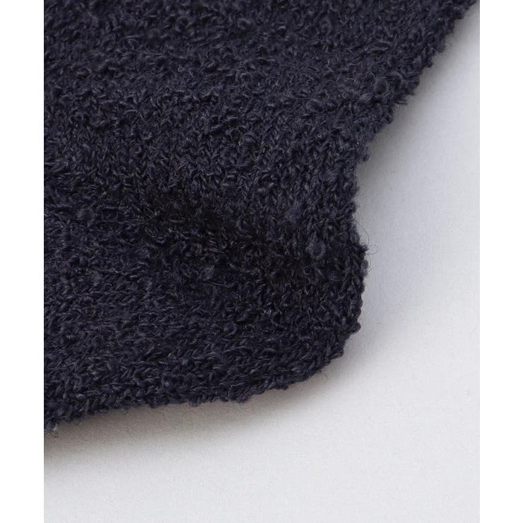 内側シルク2重編み ウール混 もこもこ靴下 紺色 ＜絹屋＞ | 212 KITCHEN STORE | 詳細画像3 