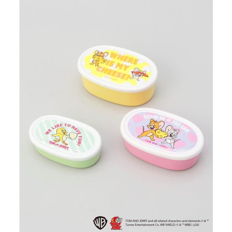 抗菌シール容器 3P ＜TOM and JERRY トムとジェリー＞ | 212 KITCHEN STORE | 詳細画像1 