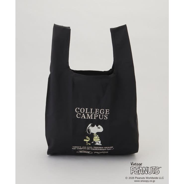 PEANUTS ストラップ付きショッパーバッグ BLACK | 212 KITCHEN STORE | 詳細画像8 