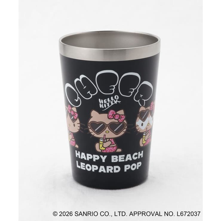 日焼けハローキティ ステンレスタンブラー LEOPARD BK | 212 KITCHEN STORE | 詳細画像1 
