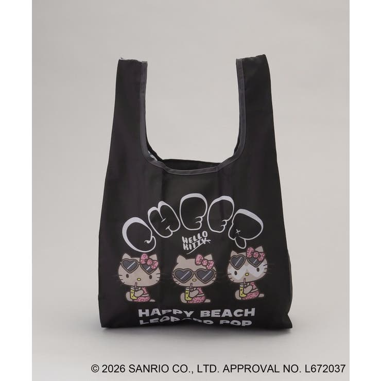 日焼けハローキティ エコバッグ LEOPARD BK | 212 KITCHEN STORE | 詳細画像1 