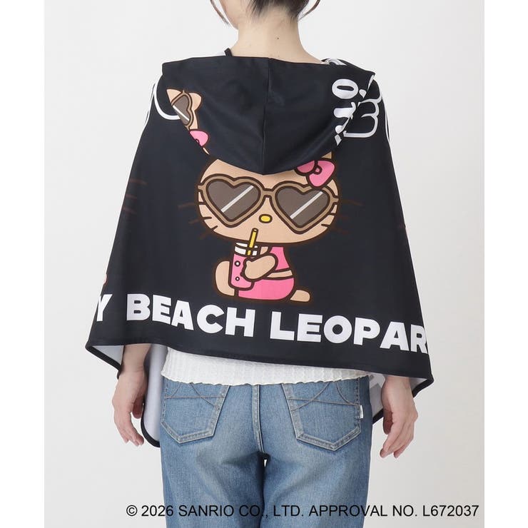 日焼けハローキティ 冷感タオルポンチョ LEOPARD BK | 212 KITCHEN STORE | 詳細画像3 