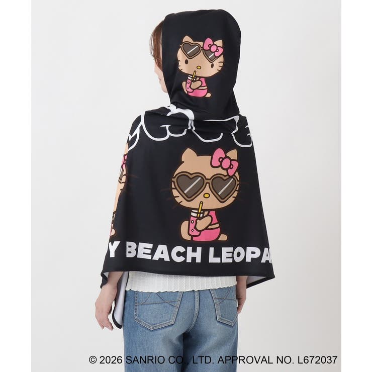 日焼けハローキティ 冷感タオルポンチョ LEOPARD BK | 212 KITCHEN STORE | 詳細画像4 