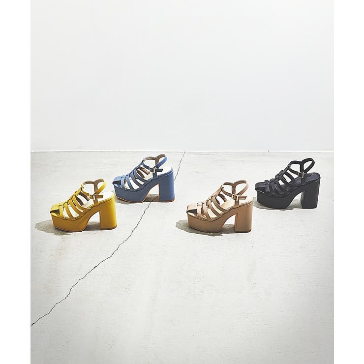 【韓国ファッション】厚底 プラットフォーム グルカサンダル Organic handloom｜GURKHA PLATFORM グルカサンダル/レザー