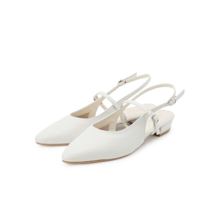 アイボリー(004) | バックストラップフラットパンプス | ESPERANZA
