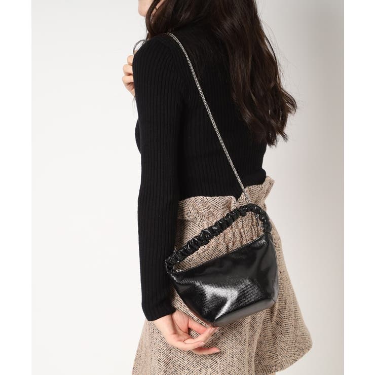 ギャザーハンドルメタリックミニショルダー | ESPERANZA | 詳細画像12 