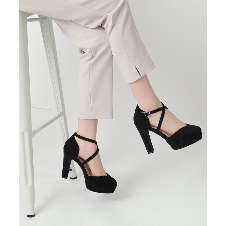 クロスストラップハイヒールセパレートパンプス 結婚式二次会 パーティー | ESPERANZA | 詳細画像15 