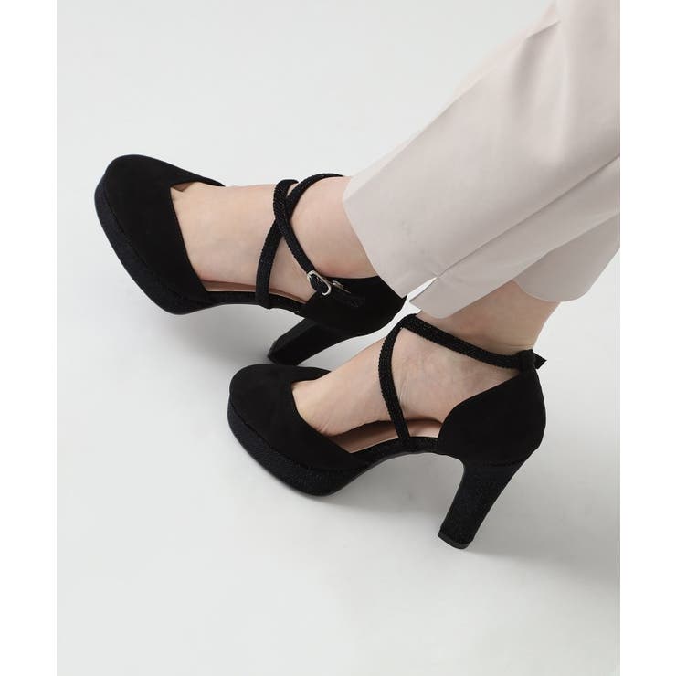 クロスストラップハイヒールセパレートパンプス 結婚式二次会 パーティー | ESPERANZA | 詳細画像16 