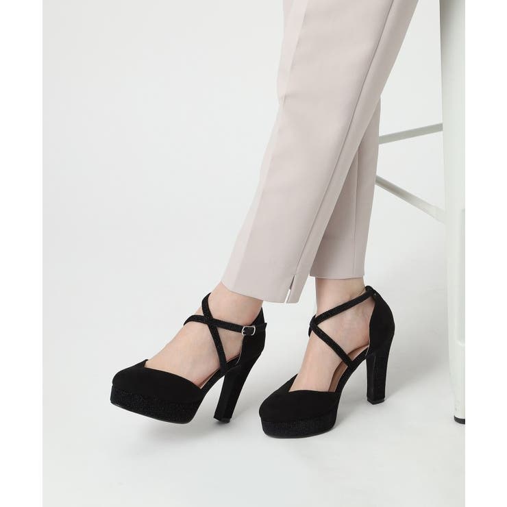 クロスストラップハイヒールセパレートパンプス 結婚式二次会 パーティー | ESPERANZA | 詳細画像17 