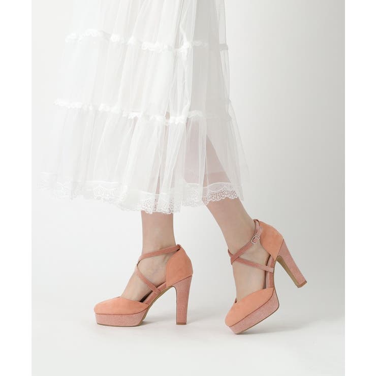 クロスストラップハイヒールセパレートパンプス 結婚式二次会 パーティー | ESPERANZA | 詳細画像21 