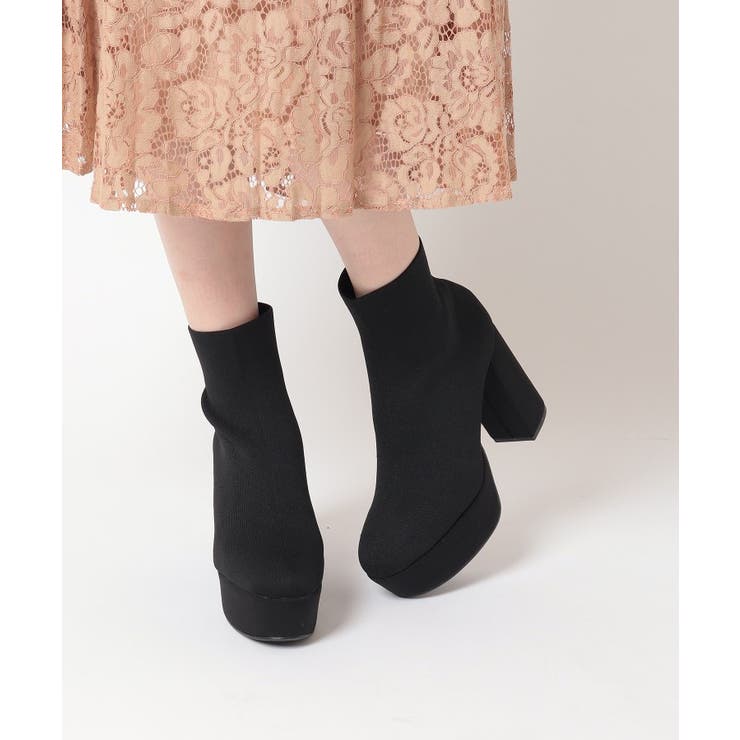 定価約6.5万円 試着のみ LAURENCE ロランス ショートブーツ LAURENCE＞EMA メタルヒール ショートブーツ