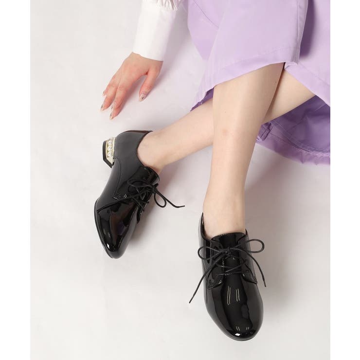 フェイクパールヒールレースアップシューズ 24SS | ESPERANZA | 詳細画像16 