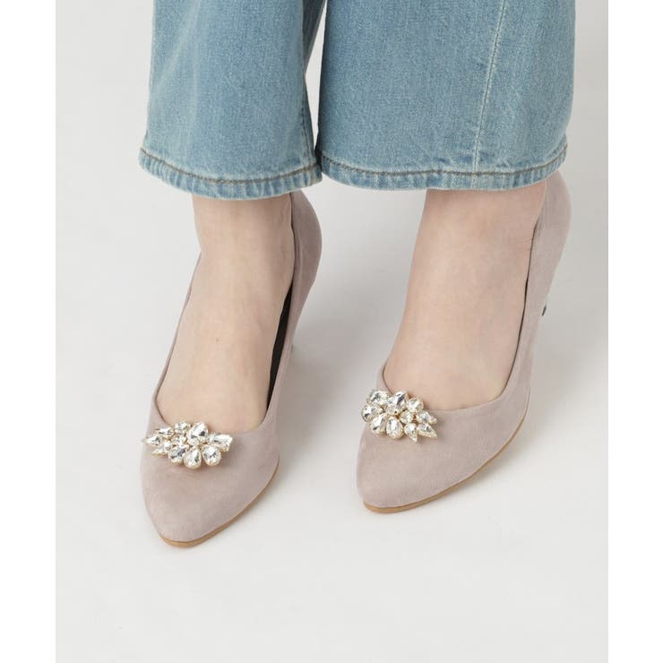 ビジュー2Wayアーモンドトゥパンプス 結婚式二次会 パーティー 24SS | ESPERANZA | 詳細画像19 