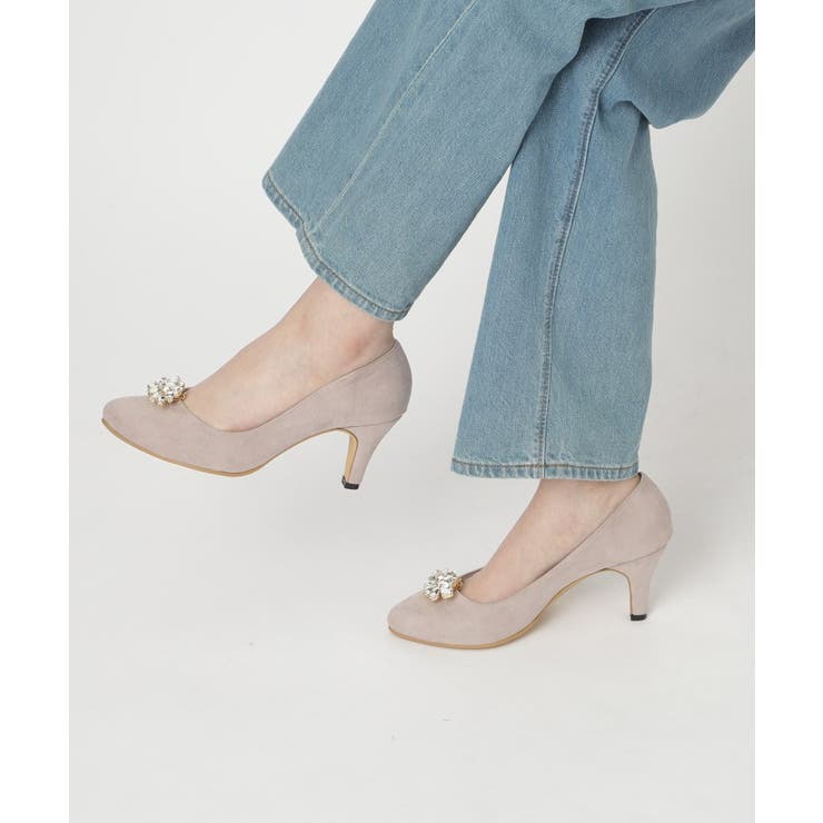 ビジュー2Wayアーモンドトゥパンプス 結婚式二次会 パーティー 24SS | ESPERANZA | 詳細画像25 