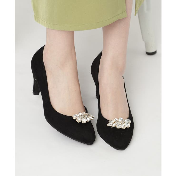 ビジュー2Wayアーモンドトゥパンプス 結婚式二次会 パーティー 24SS | ESPERANZA | 詳細画像32 