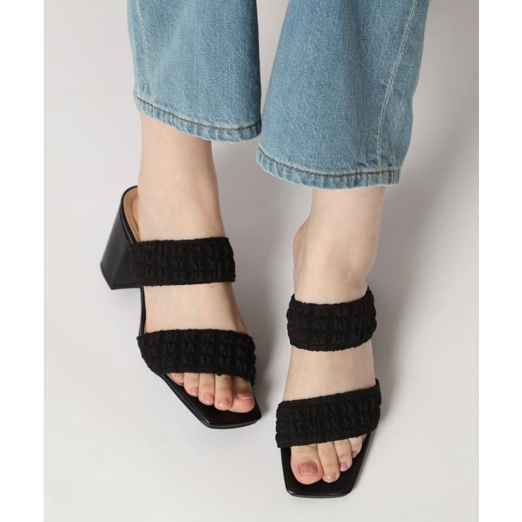 ダブルベルト太ヒールミュールサンダル 24年VER | ESPERANZA | 詳細画像44 