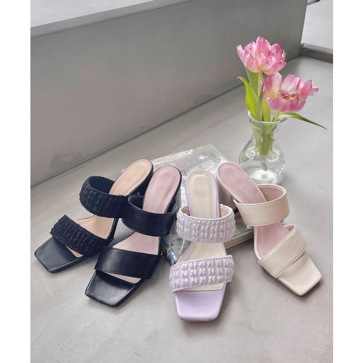 ダブルベルト太ヒールミュールサンダル 24年VER | ESPERANZA | 詳細画像16 