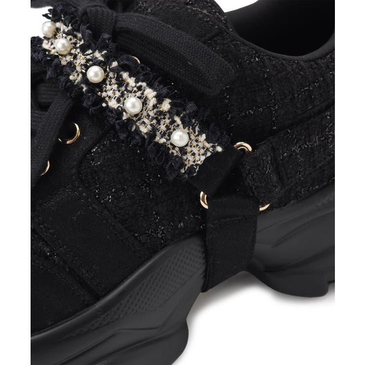 フリル×パール調ベルトツイードスニーカー | ESPERANZA | 詳細画像20 