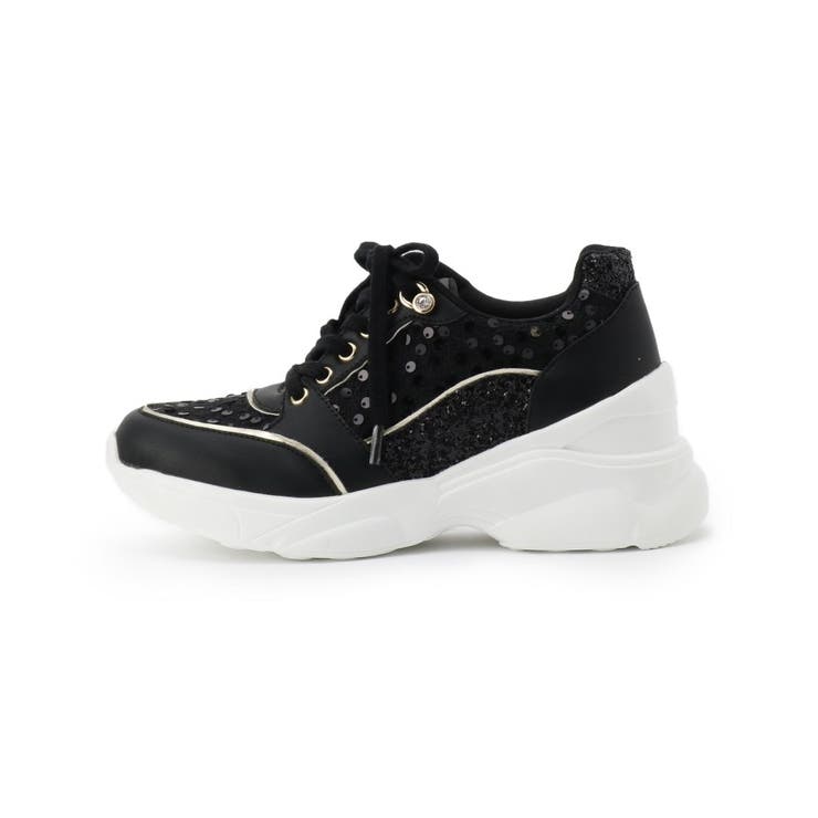 グリッター×ツイード ラインストーンスニーカー | ESPERANZA | 詳細画像15 