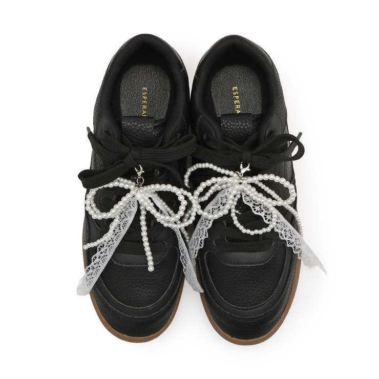 パール調リボンチャームスニーカー | ESPERANZA | 詳細画像17 