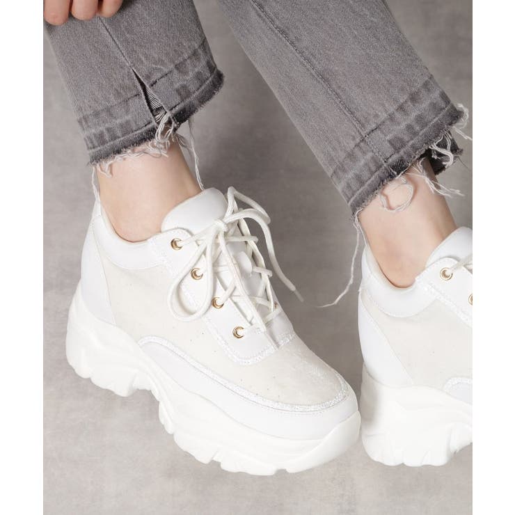 きゅんフィットベルベットラメスニーカー | ESPERANZA | 詳細画像1 