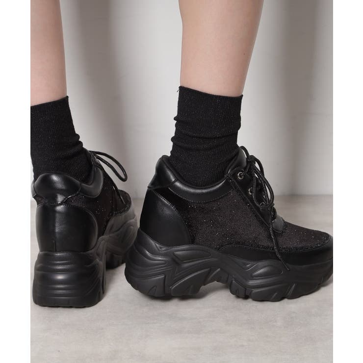 きゅんフィットベルベットラメスニーカー | ESPERANZA | 詳細画像5 