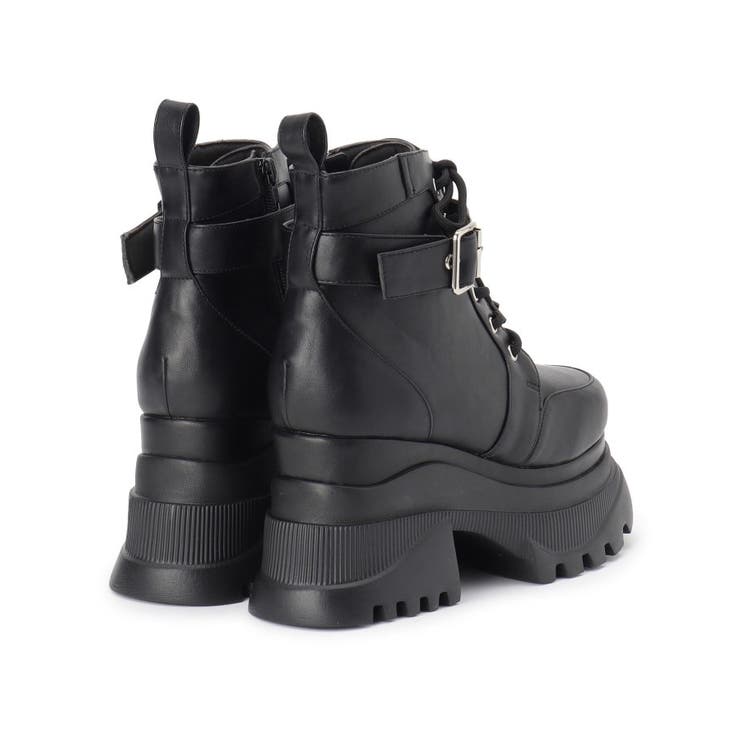 レースアップバックル厚底ブーツ | ESPERANZA | 詳細画像16 