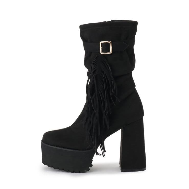 【EC&SHIBUYA109店限定モデル】厚底フリンジ3WAYショートブーツ | ESPERANZA | 詳細画像10 