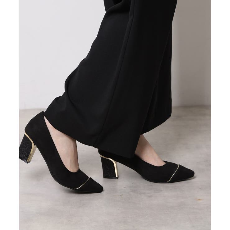 ラメヒールゴールドラインパンプス | ESPERANZA | 詳細画像1 