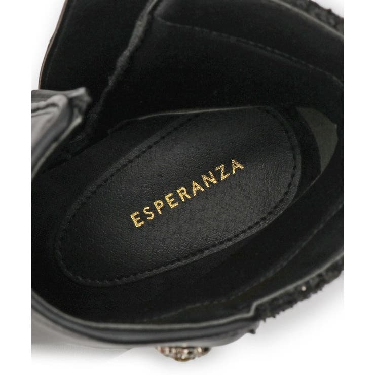 ビジュー付きツイードショートブーツ | ESPERANZA | 詳細画像22 