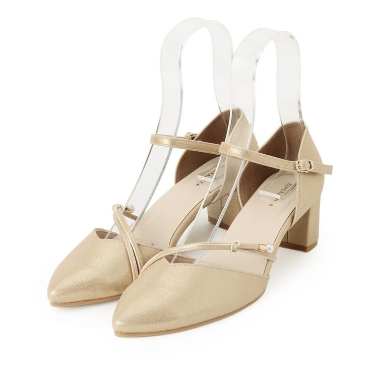 ポインテッドトゥパール調付きセパレートパンプス | ESPERANZA | 詳細画像10 