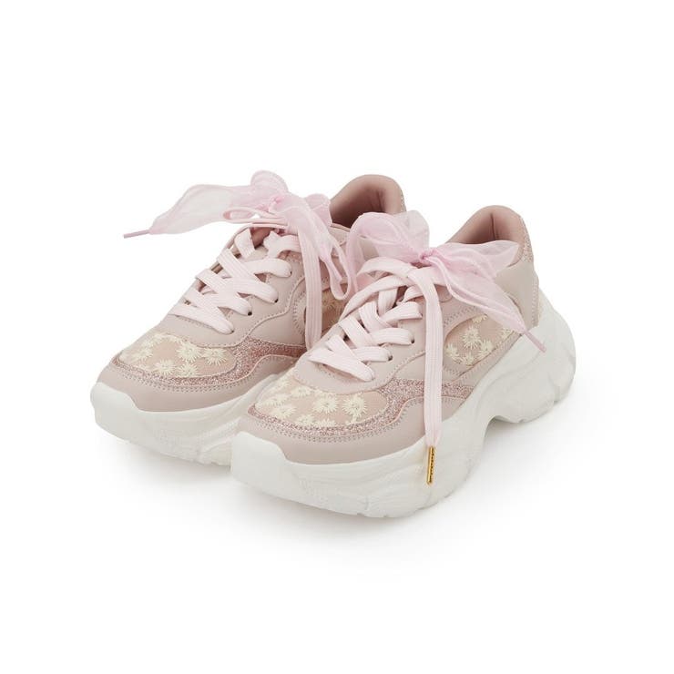 フラワー刺繍ラメスニーカー | ESPERANZA | 詳細画像12 