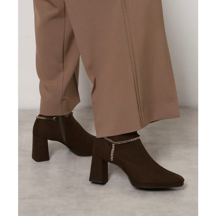 モカブラウン(142) | チェーンベルト2WAYショートブーツ | ESPERANZA