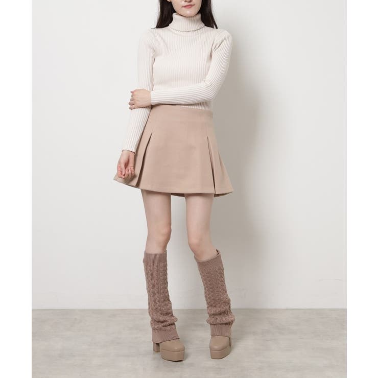 リピーター続出 脚長美脚 2WAYニットカバーレイヤーロングブーツ[品番