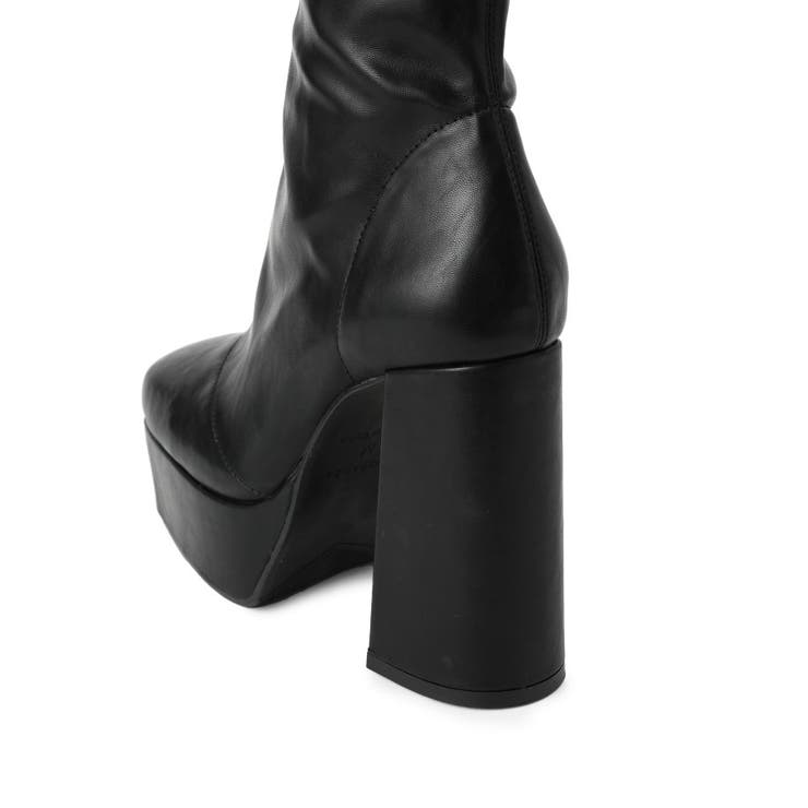 リピーター続出 脚長美脚 2WAYニットカバーレイヤーロングブーツ[品番